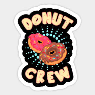 Donut Crew Birthday Party Doughnut Squad Kids Back to School Sticker